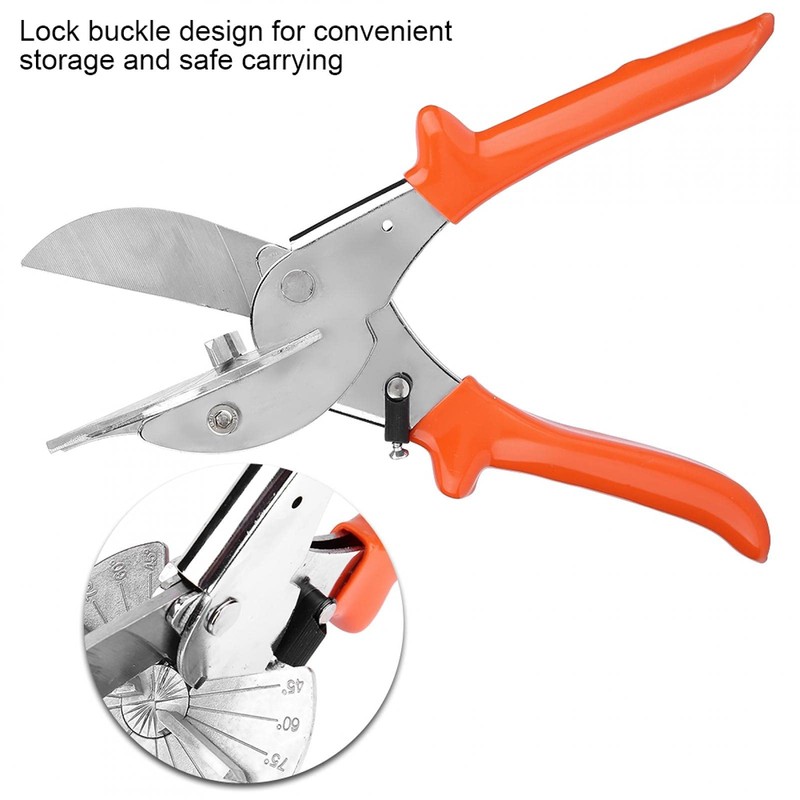 Multi Angle Miter Shears, 45 to 135 Degree Adjustable Angle