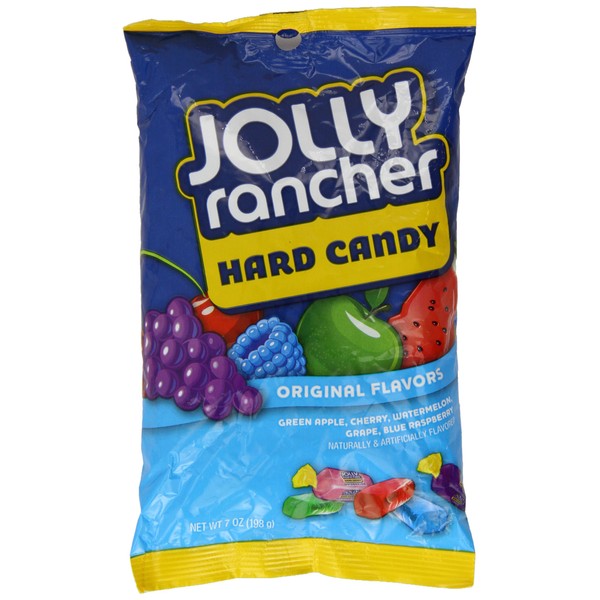 Jolly Rancher Hard Candy in Original Flavors-Peg Bag, 7-Ounce Bags (Pack of 2)