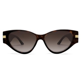 Appassal Vintage Cat Eye Sunglasses for Women Trendy Cateye Frame Sunnies AP3720,Tortoise/Gradient Brown