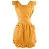LilMents Retro Adjustable Ruffle Apron with Pockets, Small to Plus