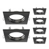 ledscom.de RIR Ceiling Mounting Frame, Square, Matt Black, Pack of