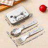 Portable Folding Cutlery Set for Kids – 3-Piece Stainless Steel