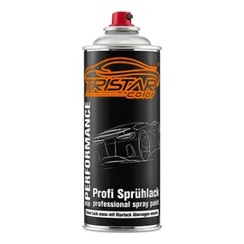 TRISTARcolor Autolack Spraydosen Set für Mitsubishi 22314 Creme Agrar Basislack Klarlack Sprühdose 400ml