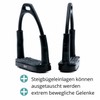 AMKA Stirrups with Joint Black Safety Stirrups in 10, 12