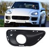 Fog Light Frame Black Shockproof Fog Lamp Bezel Trim Cover