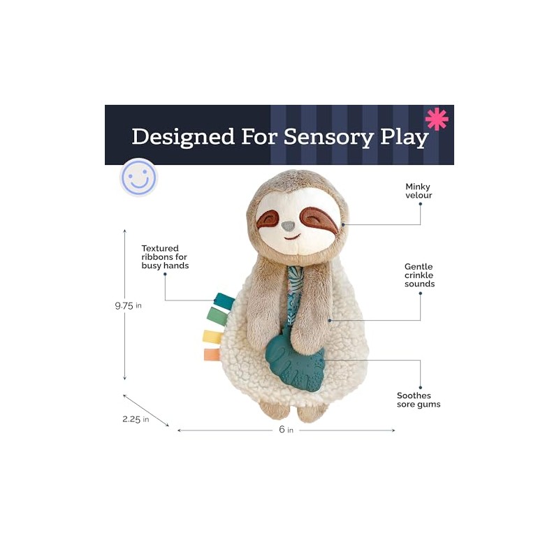 Itzy Ritzy - Itzy Lovey Including Teether, Textured Ribbons &