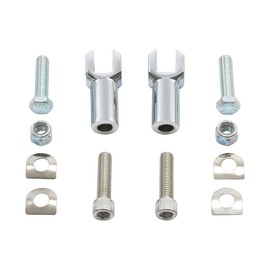 TCMT Chrome Foot Peg Supports Mounts Clevis Kits Fits For Harley Softail Standard Softail Springer Deuce Heritage Softail Classic Fatboy 2000-2006