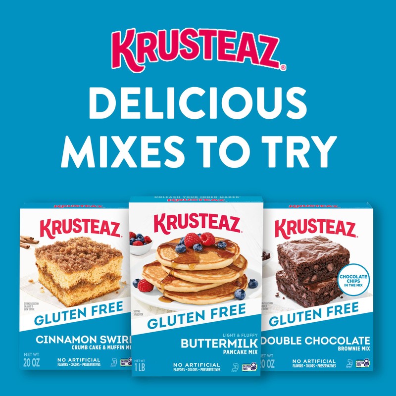 Krusteaz Gluten Free Cinnamon Swirl Crumb Cake & Muffin Mix,