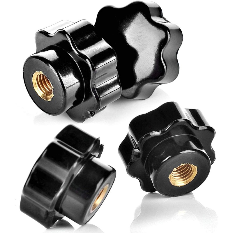 Greluma 14pcs M8 Knurled Thread Clamping Knob, Star Handle, Star
