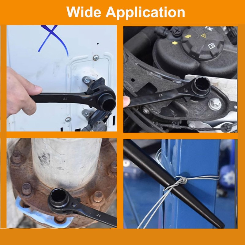 TOCHUN 22mm x 24mm Double Ended Socket Ratcheting Podger Scaffold