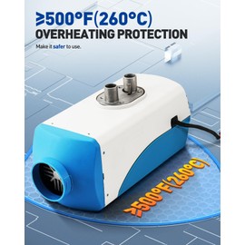 KAC 8KW Diesel Heater 12V Diesel Air Heater 10L Tank Diesel Parking Heater with Remote Control and LCD Screen，Fast Heating Low Noise for Tent, Car, RV, Truck, Camper, Trailer, Motorhome