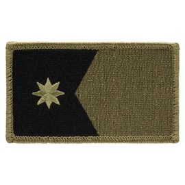 Olive Green Subdued Minnesota State Flag Patch – 3.375" x 2" Embroidered Patch (Hook-Fastener)
