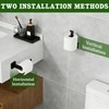 Mooche Towel Rail Wall Mounted, 17CM Bathroom Towel Holder, Black