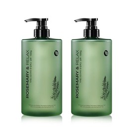 TS Shampoo Rosemary Relax Shampoo Large Size 1000g x 2 Packs Scalp Soothing, Moisturizing, Nourishing, Rosemary Herb Scent / TS샴푸 로즈마리 릴렉스샴푸 대용량 1000g X2개 두피진정 보습 영양 로즈마리허브향