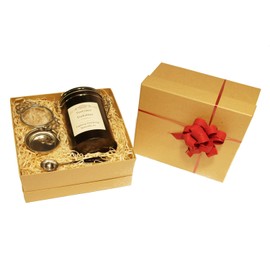 Lapsang Souchong Tea Gift Set Butterfly #1 Black Loose Leaf Tea Wrapped 100g in Caddy with Tea Strainer and Measuring Spoon by TeaCakes of Yorkshire