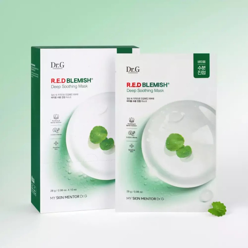 Dr. Jirai 닥터지 레드 블레미쉬 딥 수딩 마스크 10P Dr.