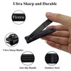 Ficero Nail Clippers, Ultra Sharp Sturdy Fingernail and Toenail Clipper