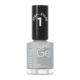 Rimmel, Super Gel Nagellack, 005 Rainy Days, Gel-Nagellack, professionelles Ergebnis, langer Halt, trocknet wie ein normaler Nagellack, 12 ml