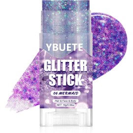Mermaid Face and Body Glitter Stick for Sparkling Makeup, Hair Glitter Accessories for Women, Highlighting Stick for Fairy Dust Makeup, Cheerful Face Glitter for Festive Parties and Carnivals