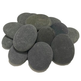 juexiyarticle 15Pcs Smooth Flat River Stones for Painting,Natural Pebbles Painting Rocks for Arts and Craft,5-7cm