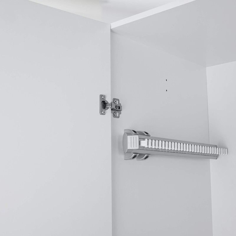 Gedotec Extendible Closet Rack with Metal Rods