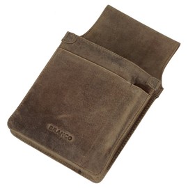 Branco Professional Waiter's Wallet, Taxi Wallet, Waiter's Wallet, Pocket Holster Holster Waiter's Bag, Robust Non-Slip Cowhide Leather, Black, Brown, Cognac, Waiter's Bag Brown, Modern