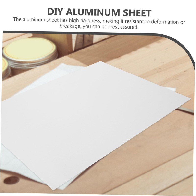BUGUUYO Blank Aluminum Plate 2pcs Aluminum Sheet Metal for DIY