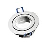 IP44 Aluminium Recessed Spotlight, Glossy Chrome, Suitable for Bathroom/Wet Rooms,