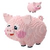 FUYOUSHUN Animal Pig Micro Building Blocks Set（2774PCS），Teddy Building Blocks Pink