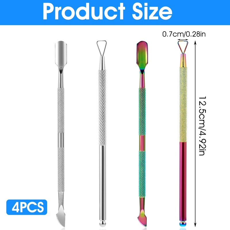 Guduling 4 PCS Lotto Scratcher Tool,Stainless Steel Scratch Off Tool,2