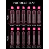 EBANKU Poly Gel Nail Forms for Toes, Pink Long Square
