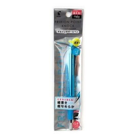 Pilot P-LFPK25S4-LB Frixion Point Knock Light Blue Erasable Ballpoint Pen, Ultra Fine Point 0.4mm