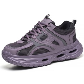 Blacklonng Steel Toe Shoes for Women Wide fit Indestructible Work Safety Shoes Men Lightweight Steel Toe Sneakers Slip on Resistant Breathable Puncture Proof Composite Toe Shoe 1218 Purple 41.5