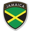 2 x 10cm/100mm Jamaica Jamaican Window Cling Sticker Car Van