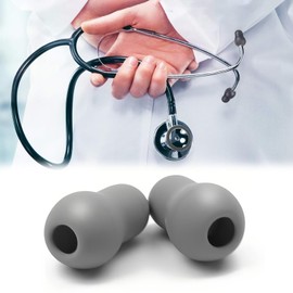 TOAURDA Stethoscope Ear Tips Parts Fits All Stethoscope Size, 2 Pack (1 Pair) Stethoscope Eartips Eartips Parts Flexible and Comfortable Silica Gel Tosling Gourd Shape Suitable for Many Stethoscopes