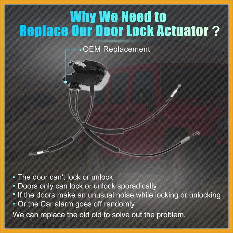 Partuto Front Right Side Door Latch Lock Actuator Motor with