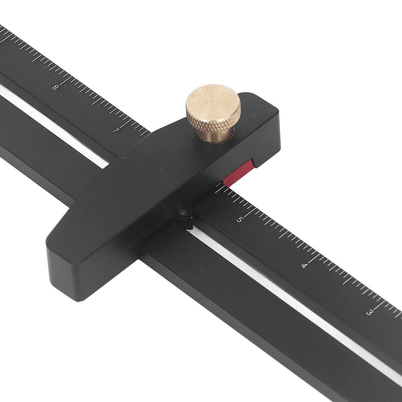 Woodworking Scriber Ruler Tool Aluminum Alloy for Marking Line Layout