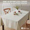 HLC.ME Lincoln Fabric Tablecloth, Jacquard Fabric Table Cloth for Rectangle