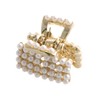 VingTAINE H-609 Small Pearl Square Mini Vance Clip Hair Clip