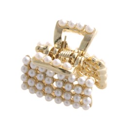 VingTAINE H-609 Small Pearl Square Mini Vance Clip Hair Clip Hair Accessory