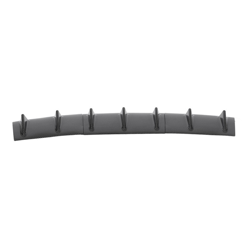 3 Pcs Chassis Deflector Universal Black Rear Lip Shark Fin
