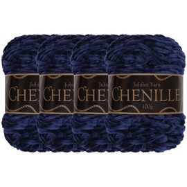 Hilo de chenilla – Ovillo de lana de peso – 100 g/madeja, Corazón del Océano, 4 Skeins, 1