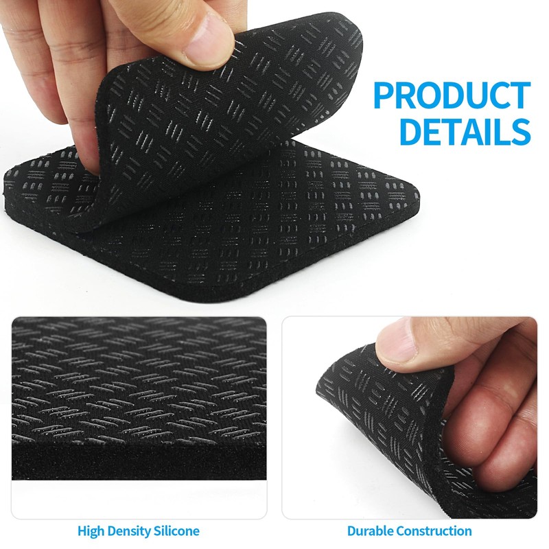 Exercise Equipment Floor Protection Mat: 6pcs Non-Slip Mat Pads for