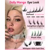 Fluffy Manga Lash Clusters Kit, Natural Wispy Cluster Eyelash Extensions,