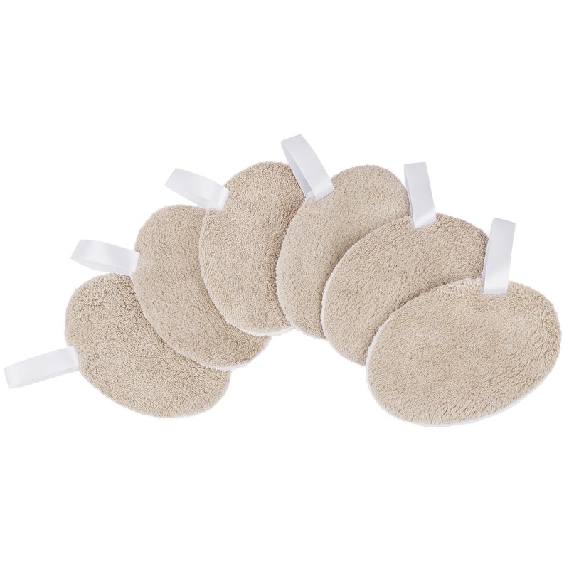 LOPHE Reusable Makeup Remover Pads 6 Pack,Beige