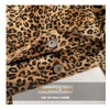 Women Canvas Tote Bag, Leopard Print Handbags Zipper Casual Shoulder