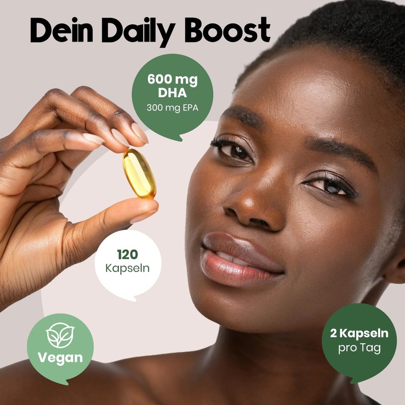 Omega 3 Capsules High Dose Vegan - 120 Capsules -