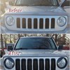 Bolaxin for Jeep Accessories Bezels Front Light Headlight Angry Bird