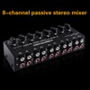 LYNEPAUAIO B066 Mini Stereo 8 Channel Passive Mixer RCA Portable