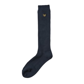 OLIVE des Olive School Socks Navy Blue Socks 12.6 inches (32 cm) Length with Crown Embroidery Olive De Olive School Girls, yellow